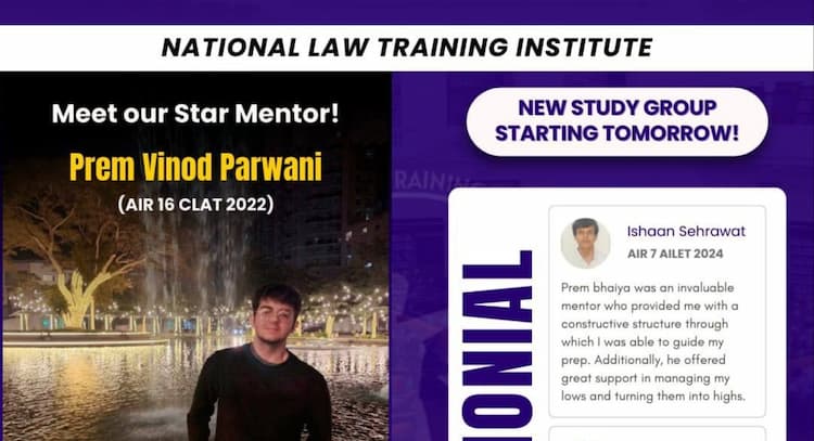 course | Mentorship Program for CLAT 2025: By Prem (AIR 16 CLAT 2022)